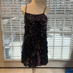 Sequin Mini Dress with adjustable straps